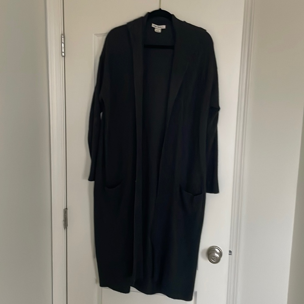 Indigo Thread hooded long grey sweater